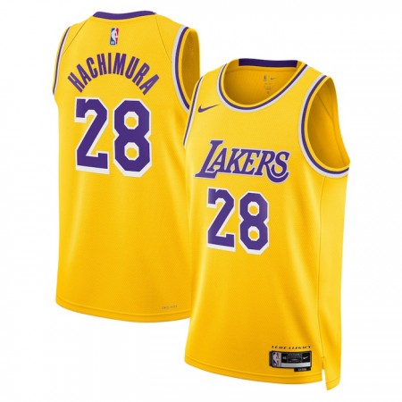 Maillot Basket Homme Los Angeles Lakers Rui Hachimura 28 2022-23 Nike Icon Edition Or Swingman